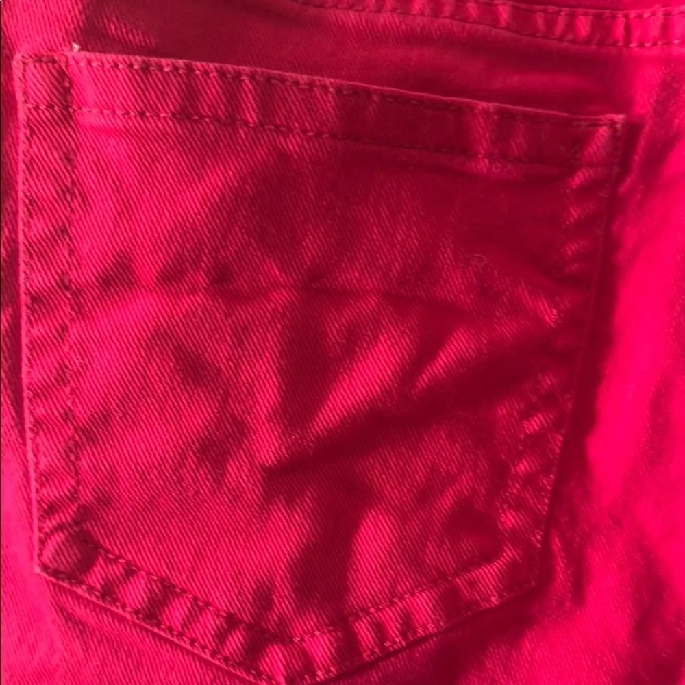 Women's Pink Denim Shorts - Picture 4 of 5